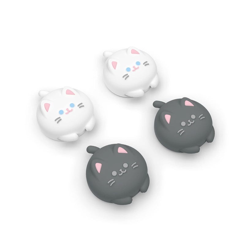 playvital Joystick Caps for Nintendo Switch, Thumbstick Caps for Switch Lite, Analog Cover for OLED Joycon Thumb Grips - Cutie Kitty - Image 1